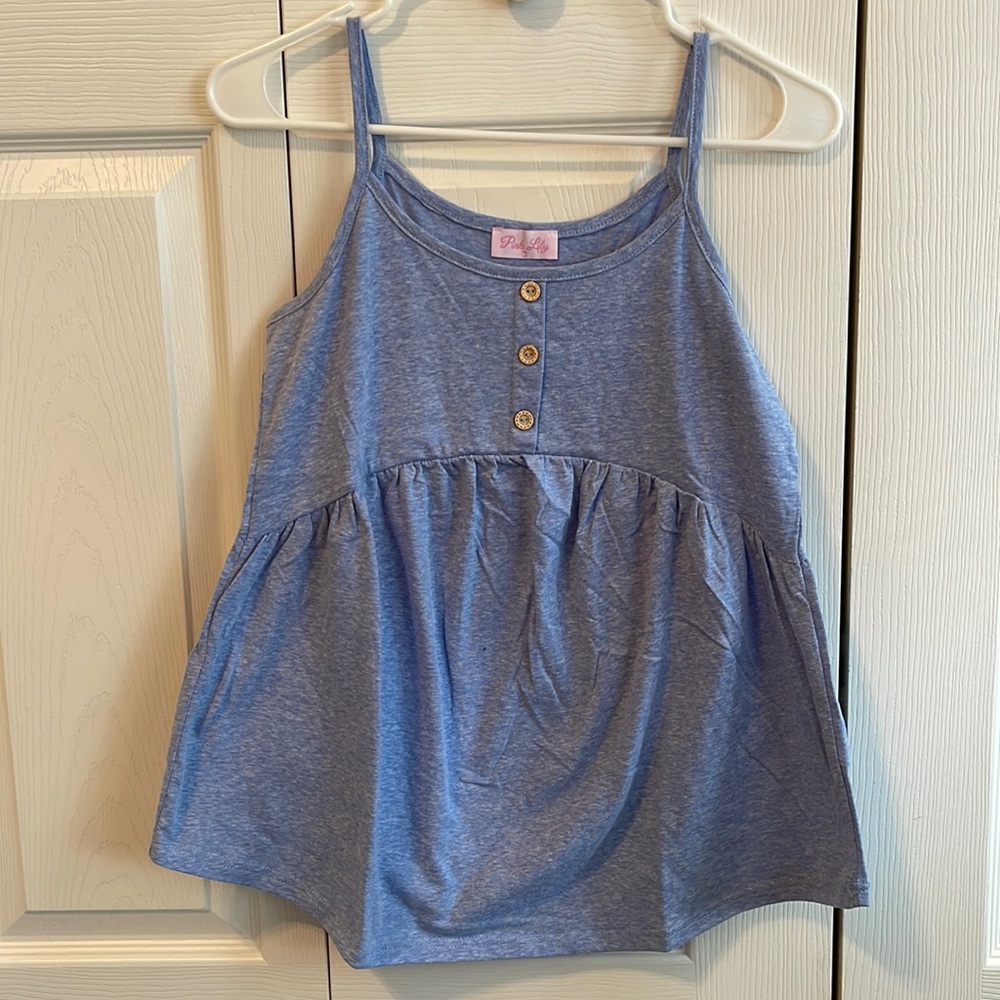 Pink lily tank top